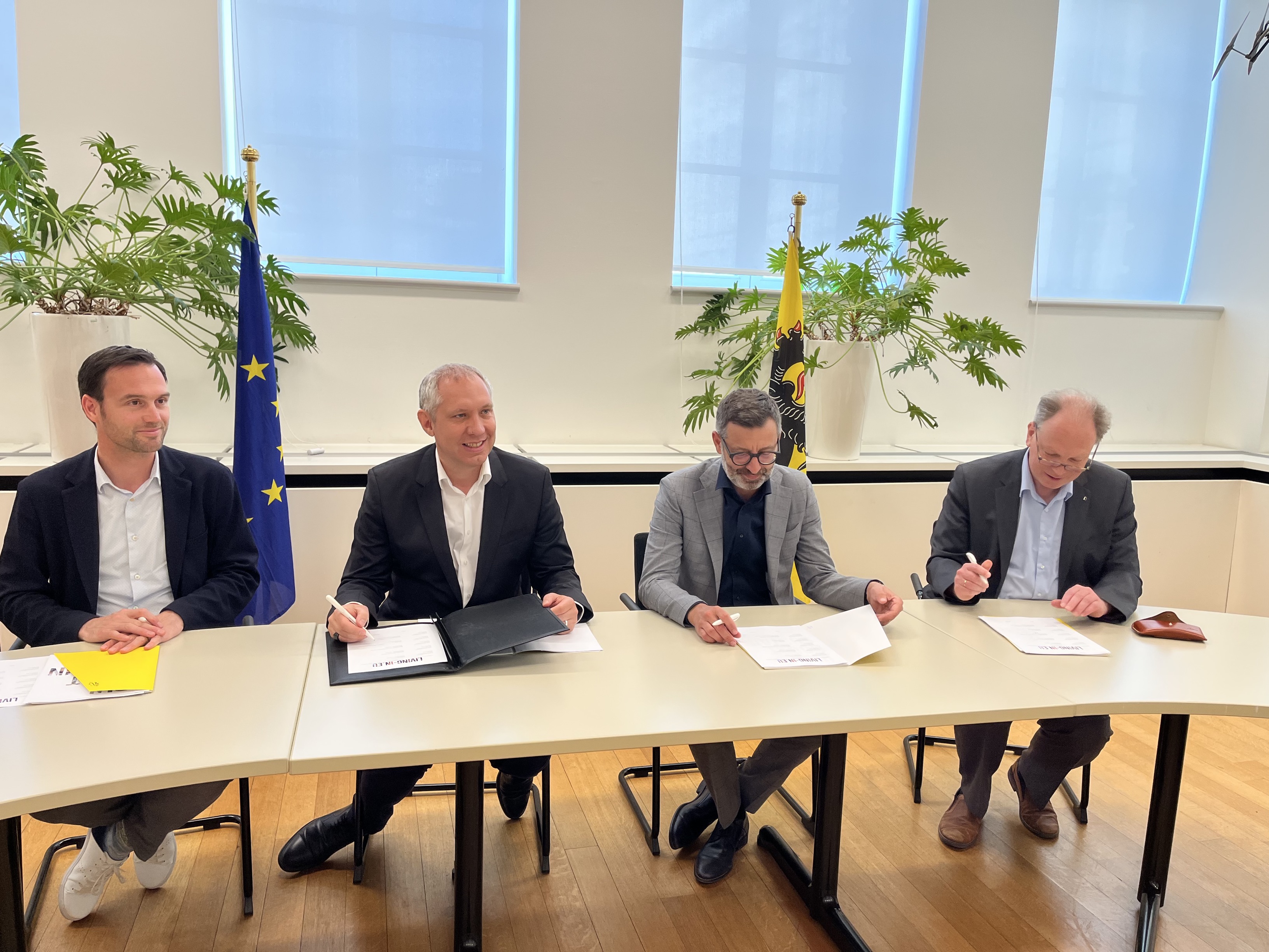 From left to right: Jeroen Windey, André Sobczak, Jan Smedts, Mark Andries