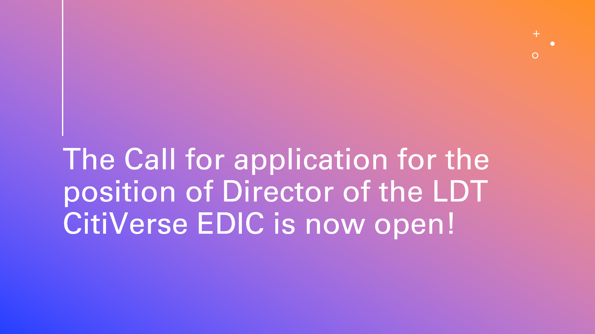 Call for applications EDIC Director