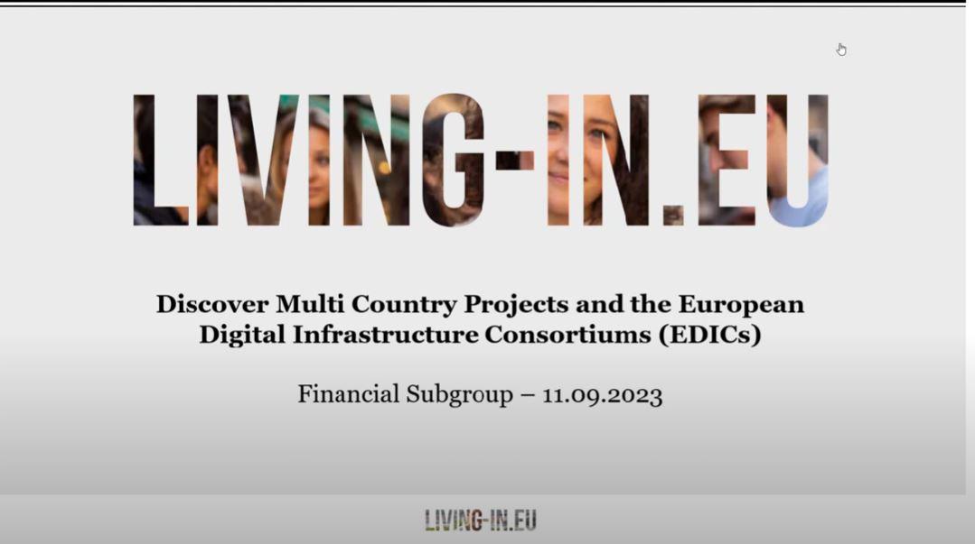 Financial Subgroup meeting