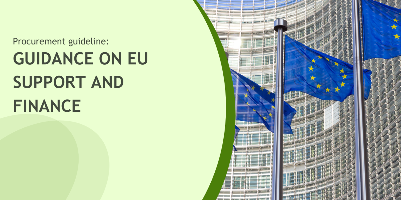 Guidance on EU support and finance