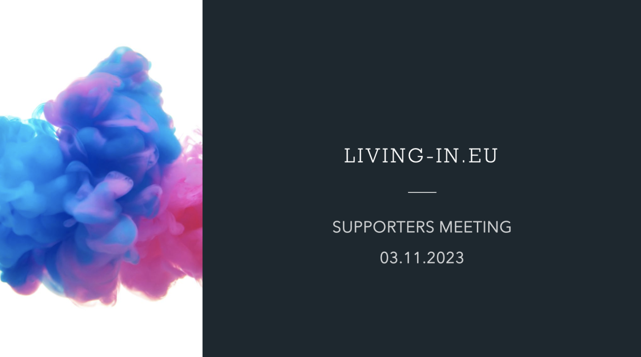 Living-in.EU Supporters Meeting